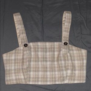 Plaid Crop Top
